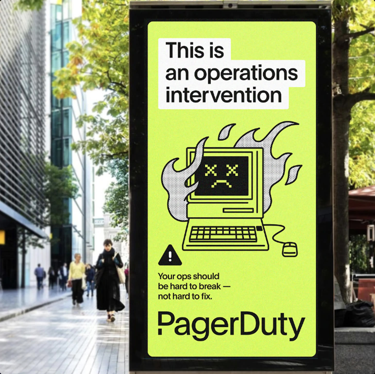 PagerDuty out-of-home campaign
