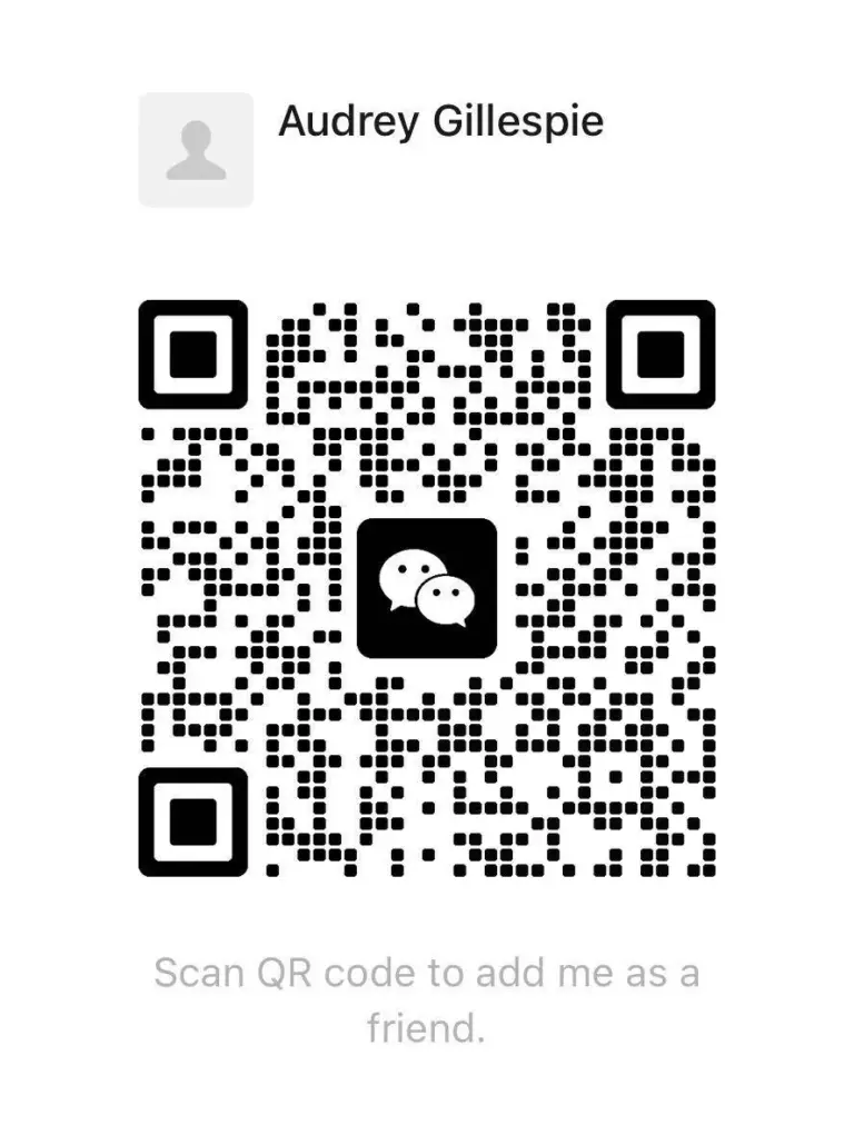 WeChat QR code for Audrey Gillespie